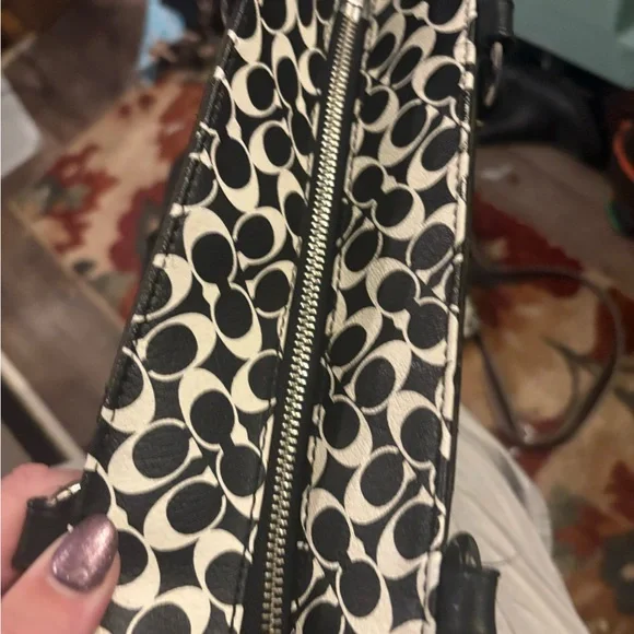 Coach Heritage Chelsea Signature Striped tote & Crossbody - Picture 9 of 11